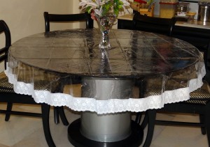 Khushi Creation Solid 4 Seater Table Cover