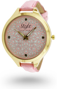 Style Feathers Pink Flower SF Analog Watch - For Girls