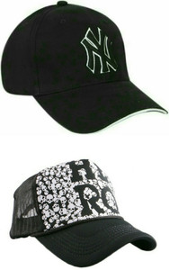 Friendskart Half Net Front Side Printed Hero And Ny Baseball Cap For Boys And Girls Cap