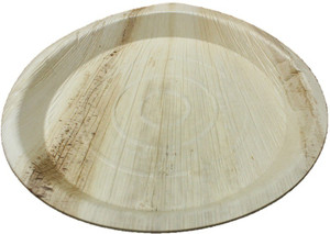 Ezee Ezee Eco Friendly Areca Leaf Round Plate 12