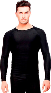 Akaira Solid Men's Round Neck Black T-Shirt