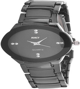 Rokcy R-Shape Analog Black Dial Girls' Watch - Women Digital Watch - For Boys
