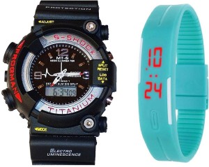 Paras combo s s shock led AS247 Analog-Digital Watch  - For Boys & Girls