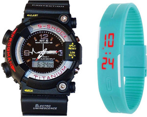 Paras combo s s shock led AS247 Analog-Digital Watch - For Boys & Girls