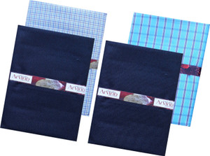 Arvind Mills Cotton Polyester Blend Checkered Shirt Trouser Fabric