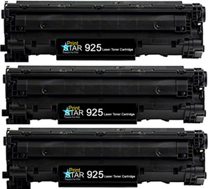 Printstar 925 Black Toner Cartridge Pack of 3 Compatible for Canon Laser Shot LBP6018B, Canon imageCLASS MF3010 Single Color Toner