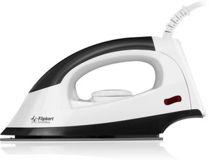 flipkart smartbuy 1000 w dry iron(white, grey)