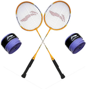 Li-Ning XP Smash 710 2PC + 2 Pc GP 20 Grip Combo S2 Strung