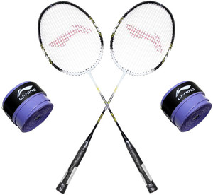 Li-Ning XP Smash 808 2PC + 2 Pc GP 20 Grip Combo S2 Strung
