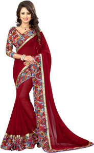 Livie Floral Print Fashion Georgette Saree