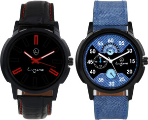 Lugano DE1069 Black Authentic Combo Watch Analog Watch - For Boys