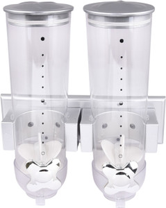 Brecken Paul Double Canister Cereal Dispenser - 500 ml Plastic Food Storage