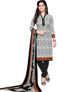 Giftsnfriends Crepe Printed Salwar Suit Dupatta Material