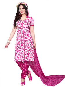 Giftsnfriends Crepe Printed Salwar Suit Dupatta Material