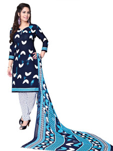Giftsnfriends Crepe Printed Salwar Suit Dupatta Material