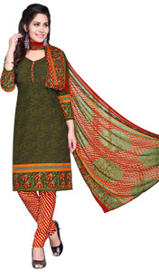 Giftsnfriends Crepe Printed Salwar Suit Dupatta Material