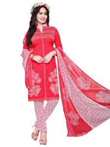 Giftsnfriends Crepe Printed Salwar Suit Dupatta Material