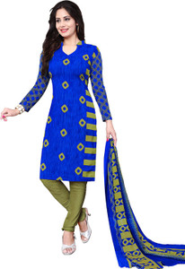 Giftsnfriends Crepe Printed Salwar Suit Dupatta Material