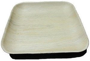 Ezee Eco Friendly Areca Leaf Square Plate 10