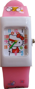 SS Traders Cute Pink Hello Kitty Analog Watch - For Girls