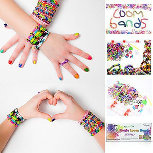 Royie Premium Rainbow Loom Bands 600 Kit Bracelet Making Kit 24 S