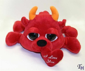 Russ Berrie Angel Cheeks Devil Peepers - Large - 5.9 inch