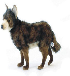 Hansa Adult Coyote Stuffed Plush Animal, Standing - 6 inch