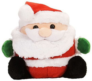 Wild Republic Xmas Roller Santa Plush - 6 inch