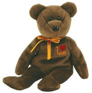 Ty Beanie Baby - Texas The Bear (I Love Texas - Show Exclusive) - 2.5 inch