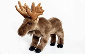 Cabin Critters Moose Stuffed Plush Animal - North American Wildlife Collection  - 5 inch