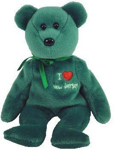 Beanie Babies New Jersey State Bear - 2.3 inch