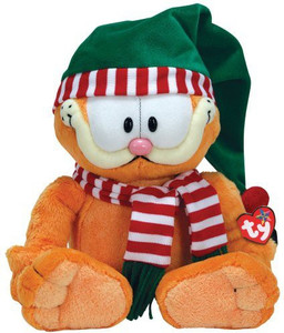 Ty Beanie Buddy - Garfield The Cat (Season'S Greetings) - 5 inch