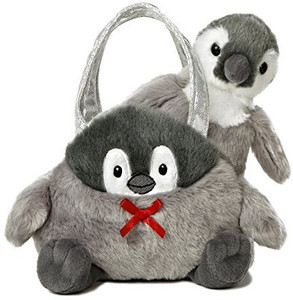 Aurora World Fancy Pals Toy Pet Carrier Plush, Penguin - 8 inch