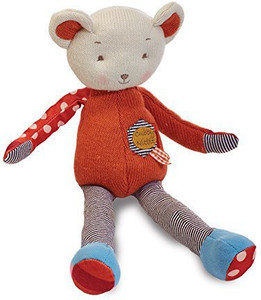 Bunnies by the Bay Cubby Knitbit, Bear Plush Toy - 2.5 inch