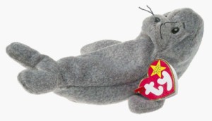 Ty Beanie Babies - Slippery The Seal  - 2 inch