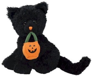 ty Beanie Babies Jinxed - Cat (Bbom October 2007)  - 1.5 inch