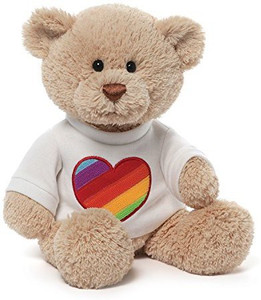 Gund Rainbow Heart T-Shirt Bear - 3.6 inch