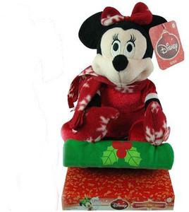 Disney Minnie Mouse Sledding Fun Musical Singing Animated Christmas Plush - 9 inch
