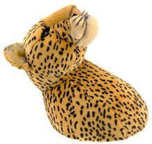FAO Schwarz Plush Animal Head - Leopard - 11.7 inch