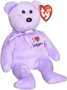 ty Beanie Babies Singapore - Bear (I Love Singapore, Asia-Pacific Exclusive)  - 1.9 inch