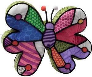 Gund Britto By Internationally Acclaimed Artist Romero Britto For Enesco Butterfly Pillow - 3.6 inch