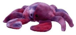 Ty Beanie Buddy - Digger The Crab (-Dyed Version)  - 3 inch