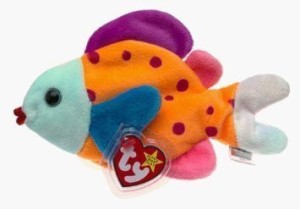 Beanie Babies Ty - Lips The Fish, Model: 4254  - 3 inch