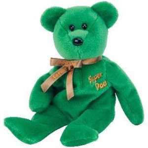 Ty 1 X Beanie Baby - Dad-E 2004 The Bear (Internet Exclusive)  - 3.3 inch