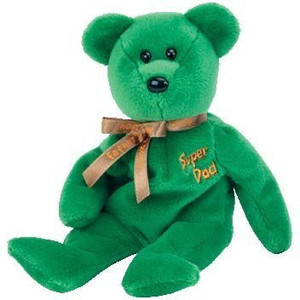 Ty 1 X Beanie Baby - Dad-E 2004 The Bear (Internet Exclusive) - 3.3 inch