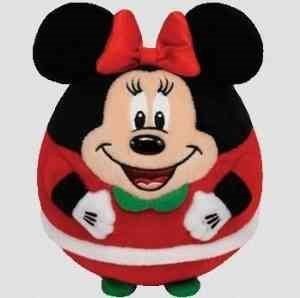 Ty Beanie Ballz Minnie - Mouse Christmas  - 5 inch