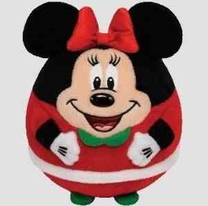 Ty Beanie Ballz Minnie - Mouse Christmas - 5 inch