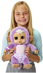 Animal Babies Electronic Baby Monkey Plush - 8.2 inch