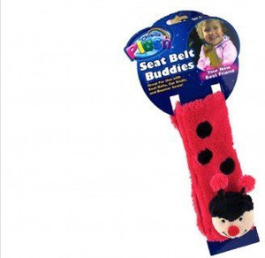 Clöudz Plush Seat Belt Buddies- Ladybug - 3 inch