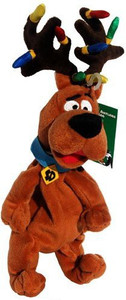 Warner Brothers Scooby Doo Reindeer Antlers Christmas Lights - Warner Bros Bean Bag Plush By - 10 inch